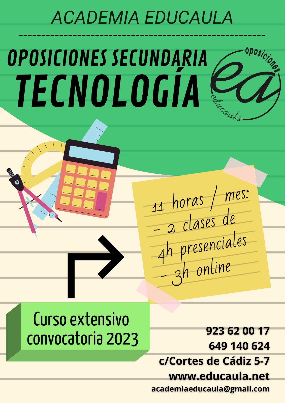 Preparación de oposiciones Tecnología del cuerpo de secundaria 2021-22 en EDUCAULA