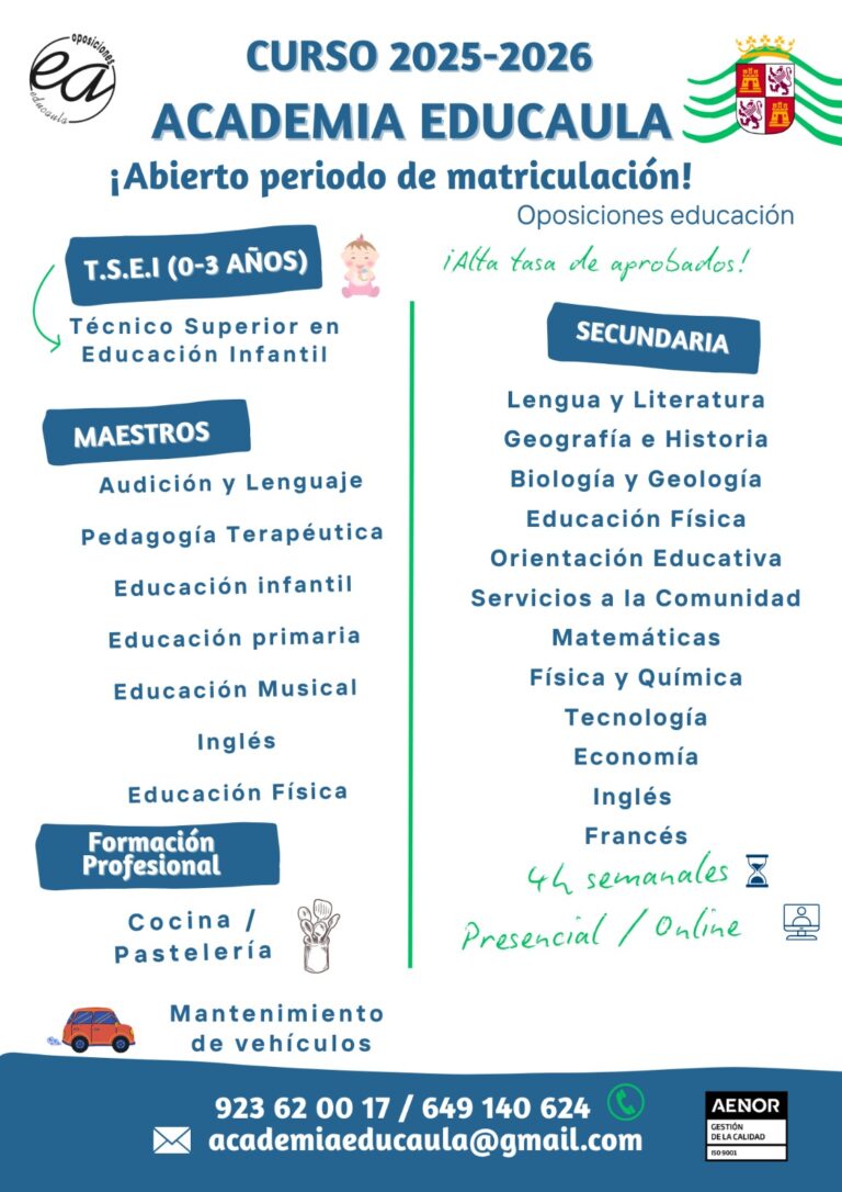 EDUCAULA TE INFORMA: Oposiciones 2025. Maestros. Listados de seleccionados